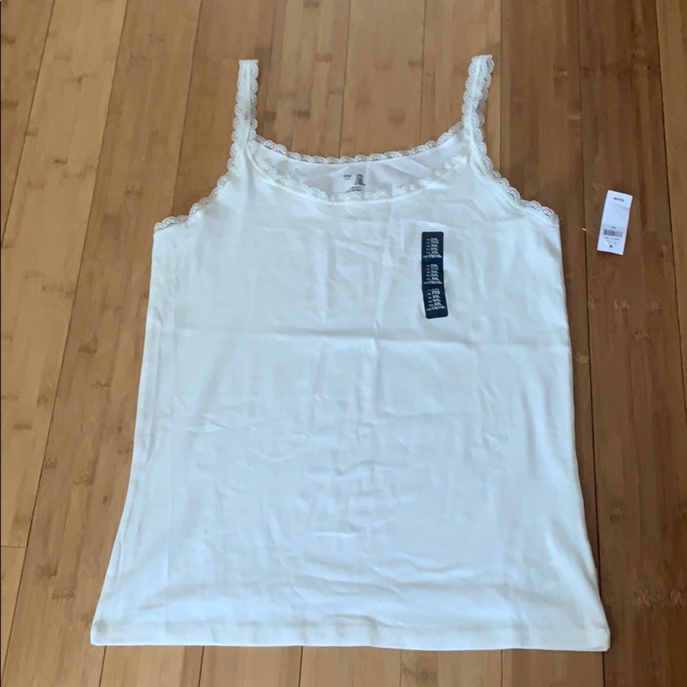 White Lace Gap Tank top